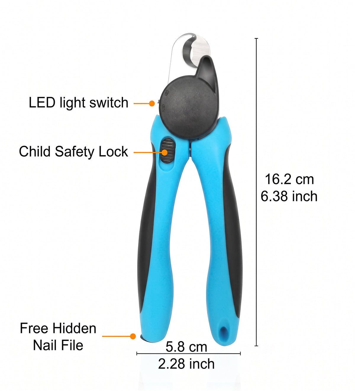 Professional Pet Nail Trimmer for Dogs & Cats