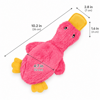 Stuffing-Free Squeaky Duck Dog Toy